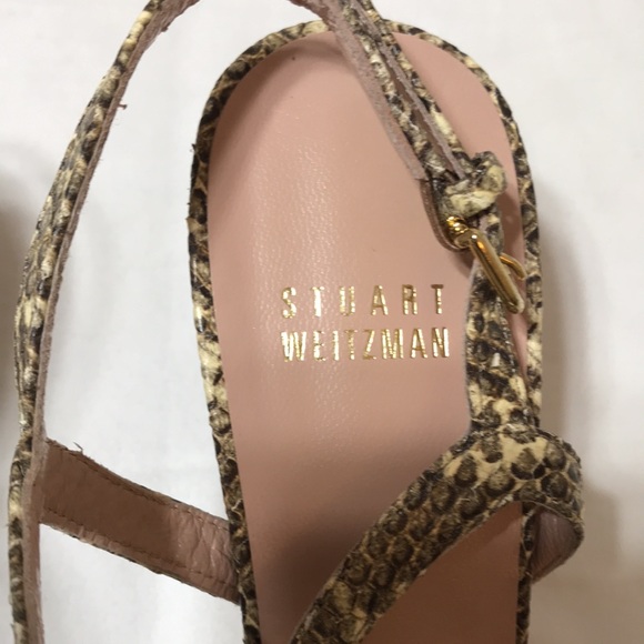 Stuart Weitzman snake embossed heels. NWOT - Picture 2 of 6
